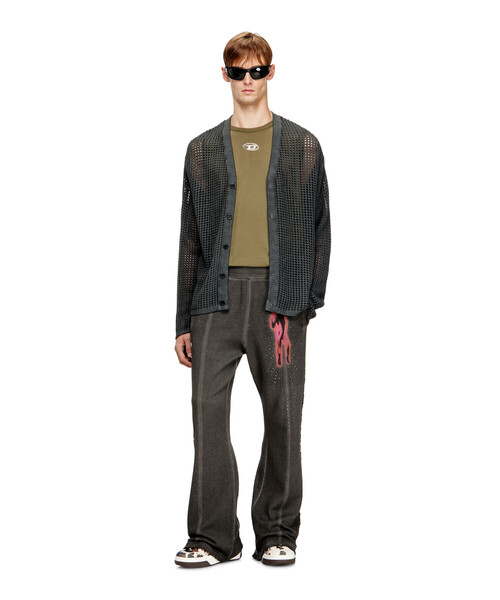 DIESEL(ディーゼル)の「メンズ カーディガン K-ROQUETE(カーディガン/ボレロ・メンズ・チャコールグレー・LARGE/SMALL/MEDIUM)」の4枚目の写真