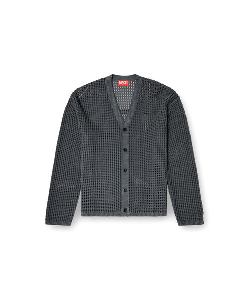 DIESEL(ディーゼル)の「メンズ カーディガン K-ROQUETE(カーディガン/ボレロ・メンズ・チャコールグレー・LARGE/SMALL/MEDIUM)」の5枚目の写真