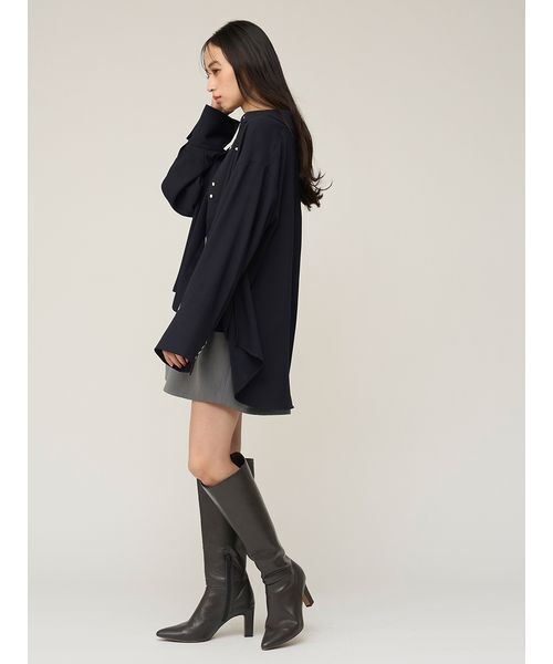 SNIDEL(スナイデル)の「バックサテンシャツ(シャツ/ブラウス・レディース・オレンジ/ネイビー/ホワイト・F)」の18枚目の写真