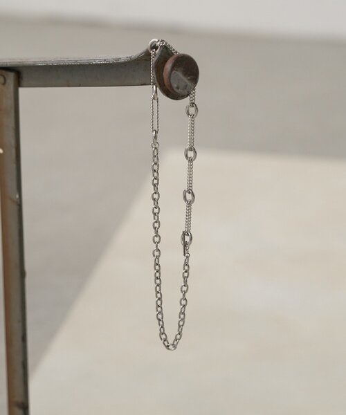 goocy（グーシー）の「アシメチェーンネックレス（リング・レディース・シルバー・FREE）」の4枚目の写真