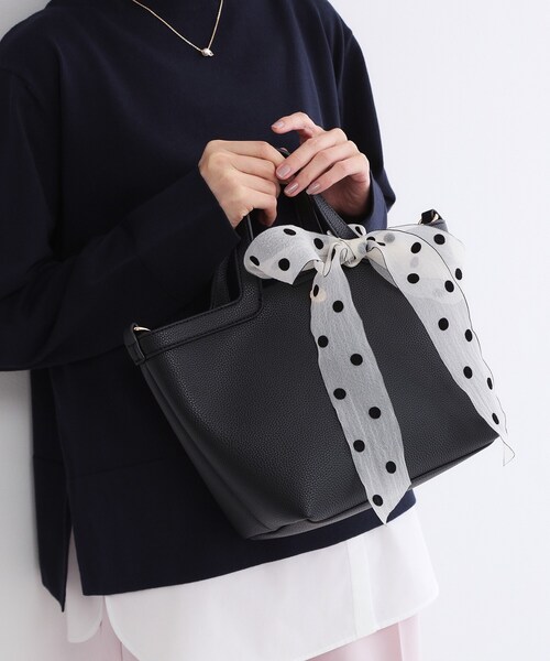 OPAQUE.CLIP（オペークドットクリップ）の「シアーレースドットスカーフ（ストール/ショール・レディース・ベージュ/ブラック・00）」の7枚目の写真