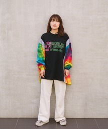 ESSAY（エッセイ）の「【 YuumiARIA × ESSAY 】BLACKタイダイTシャツ（Tシャツ/カットソー）」