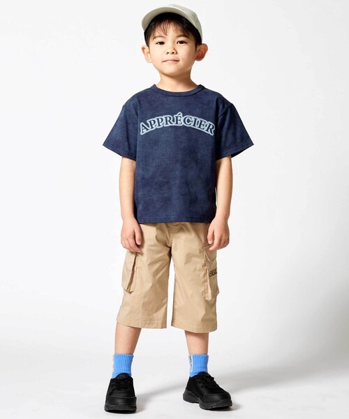 BeBe（ベベ）の「【速乾】ストレッチロゴ刺しゅう6分丈カーゴパンツ(80~150cm)（その他パンツ・キッズ・ベージュ・140cm/150cm/130cm/120cm）」の7枚目の写真