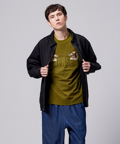 TAION（タイオン）の「【TAION(タイオン)】〈ユニセックス〉ノンダウン ジャパンスペシャル リバーシブル ベトジャン（その他アウター・メンズ・チョコ/レオパード/ブラック系その他7/ライトインディゴブルー/オフホワイト/インディゴブルー・M/L/XL/2XL/S）」の3枚目の写真