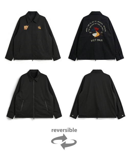 TAION（タイオン）の「【TAION(タイオン)】〈ユニセックス〉ノンダウン ジャパンスペシャル リバーシブル ベトジャン（その他アウター・メンズ・チョコ/レオパード/ブラック系その他7/ライトインディゴブルー/オフホワイト/インディゴブルー・M/L/XL/2XL/S）」の20枚目の写真