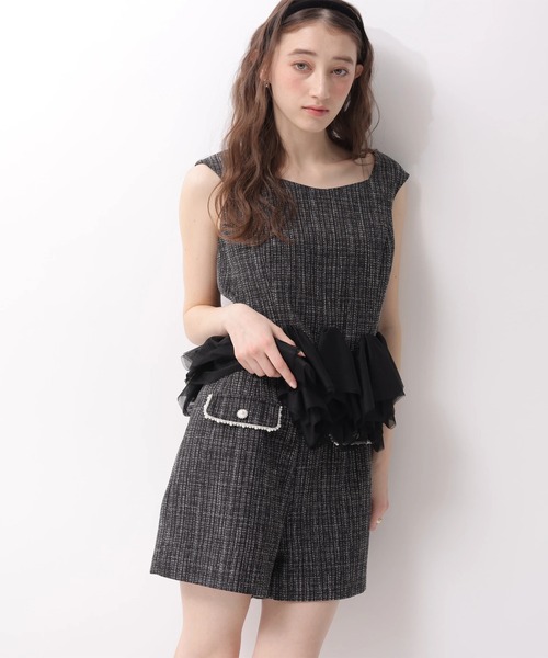 Rirandture（リランドチュール）の「ビジュートリムショートパンツ（その他パンツ・レディース・ブラック・2/1/0）」の2枚目の写真