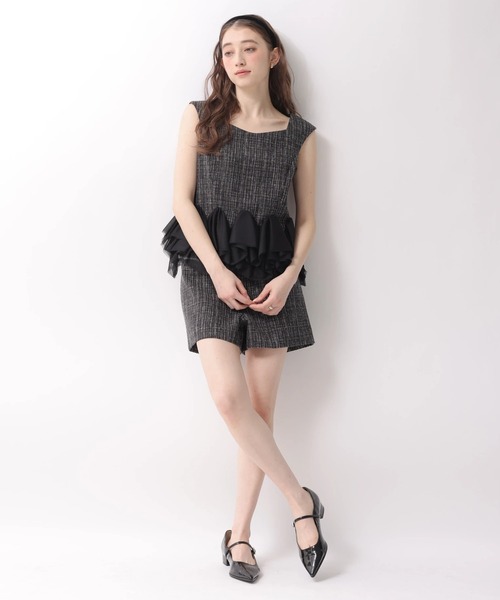 Rirandture（リランドチュール）の「ビジュートリムショートパンツ（その他パンツ・レディース・ブラック・2/1/0）」の4枚目の写真