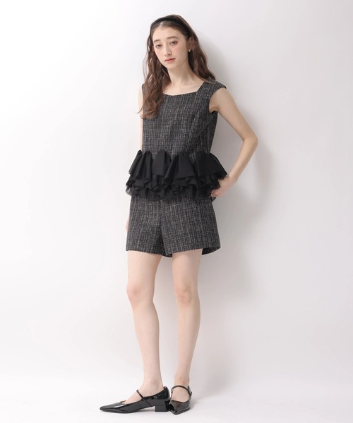 Rirandture（リランドチュール）の「ビジュートリムショートパンツ（その他パンツ・レディース・ブラック・2/1/0）」の5枚目の写真