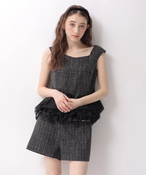 Rirandture（リランドチュール）の「ビジュートリムショートパンツ（その他パンツ・レディース・ブラック・2/1/0）」の7枚目の写真