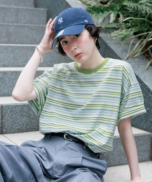 GEORGE'S(ジョージズ)の「アソートリンガーT(Tシャツ/カットソー・レディース・ブルー系その他/チャコールグレー/イエロー/グリーン系その他・MEDIUM/SMALL)」の19枚目の写真