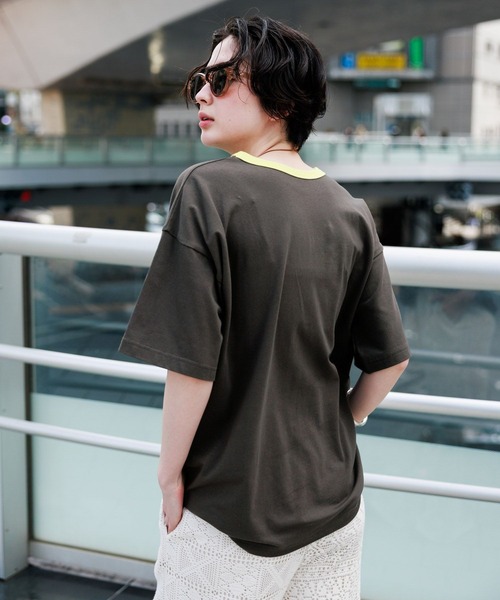 GEORGE'S(ジョージズ)の「アソートリンガーT(Tシャツ/カットソー・レディース・ブルー系その他/チャコールグレー/イエロー/グリーン系その他・MEDIUM/SMALL)」の11枚目の写真