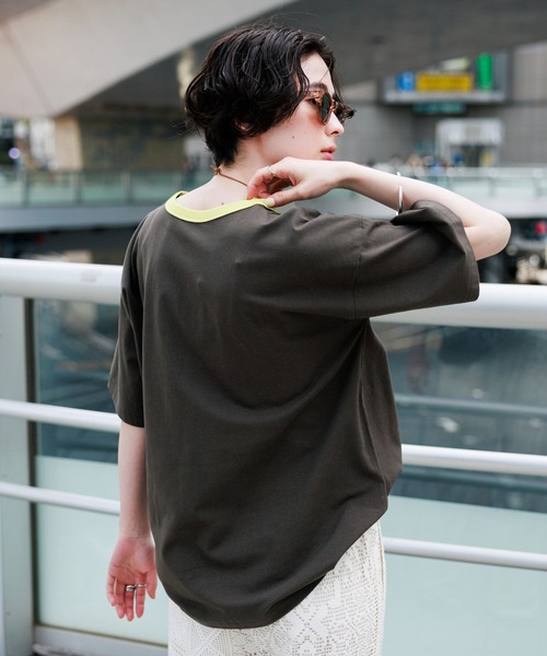 GEORGE'S(ジョージズ)の「アソートリンガーT(Tシャツ/カットソー・レディース・ブルー系その他/チャコールグレー/イエロー/グリーン系その他・MEDIUM/SMALL)」の12枚目の写真