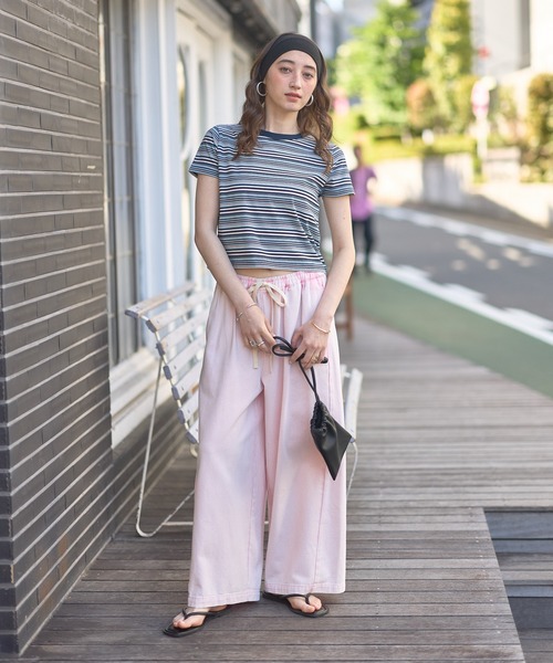 GEORGE'S(ジョージズ)の「アソートリンガーT(Tシャツ/カットソー・レディース・ブルー系その他/チャコールグレー/イエロー/グリーン系その他・MEDIUM/SMALL)」の22枚目の写真