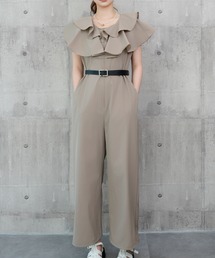 DRESS+｜ドレス プラスのオールインワン・サロペット（ベージュ系 