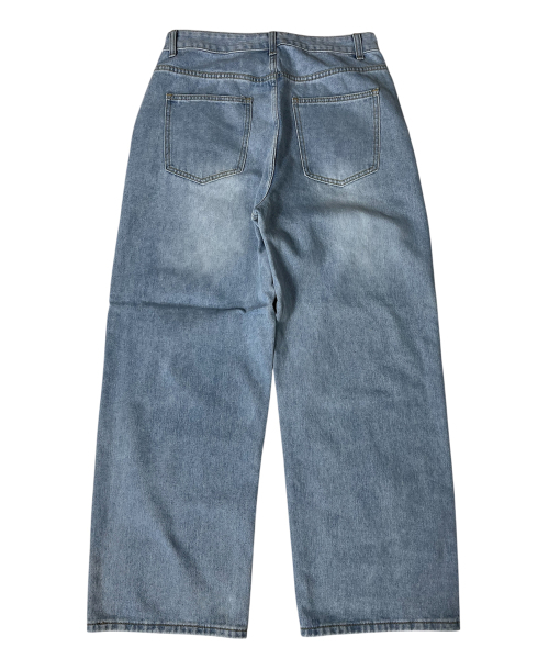SK8ER ROCK(スケーターロック)の「Patchwork Denim Wide Pants ((light blue))(デニムパンツ・レディース・その他・MEDIUM/LARGE/SMALL)」の2枚目の写真