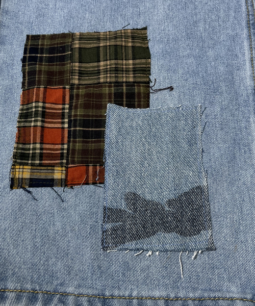 SK8ER ROCK(スケーターロック)の「Patchwork Denim Wide Pants ((light blue))(デニムパンツ・レディース・その他・MEDIUM/LARGE/SMALL)」の6枚目の写真