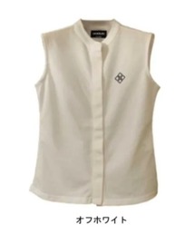 DOCUS（ドゥーカス）の「【DOCUS】（ドゥーカス）レディース ノースリーブ スタンドカラーシャツ｜比翼仕立て（ゴルフグッズ）」