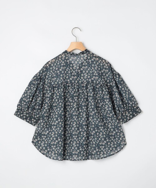 MICO COULIER（ミコクリエ）の「小花プリントブラウス（シャツ/ブラウス・レディース・ブルー系その他/ブラウン系その他・38）」の4枚目の写真