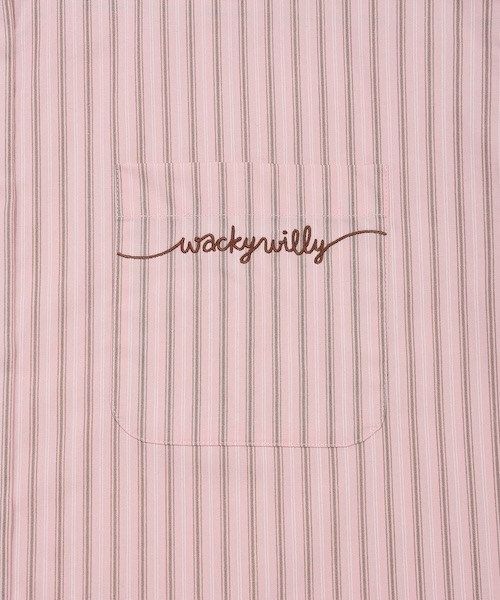 Wacky WiLLy(ワッキーウィリー)の「WOMEN'S BASIC COTTON OVERFIT SHIRT(シャツ/ブラウス・レディース・スカイブルー/ピンク/ホワイト・FREE)」の8枚目の写真