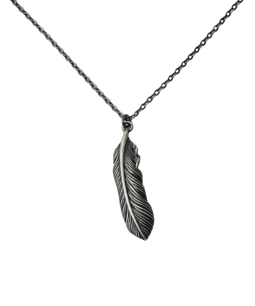 Subciety(サブサエティ)の「Metal necklace-feather-(ネックレス・メンズ・アンティークゴールド/アンティークシルバー・FREE)」の7枚目の写真