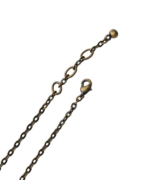Subciety(サブサエティ)の「Metal necklace-feather-(ネックレス・メンズ・アンティークゴールド/アンティークシルバー・FREE)」の8枚目の写真