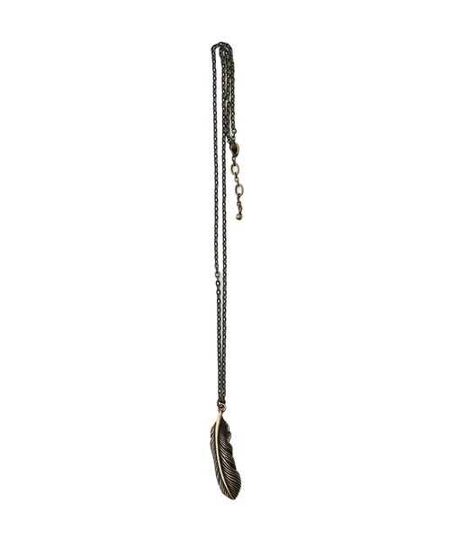 Subciety(サブサエティ)の「Metal necklace-feather-(ネックレス・メンズ・アンティークゴールド/アンティークシルバー・FREE)」の16枚目の写真