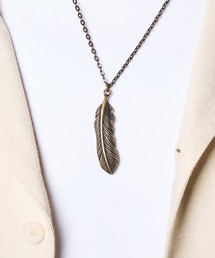 Subciety（サブサエティ）の「Metal necklace-feather-（ネックレス）」