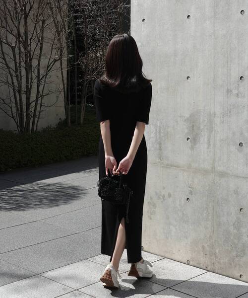 cle blatt(クレブラット)の「シグネチャーポロニットワンピース(ワンピース・レディース・ブラック/ベージュ/ネイビー・SMALL/MEDIUM)」の19枚目の写真