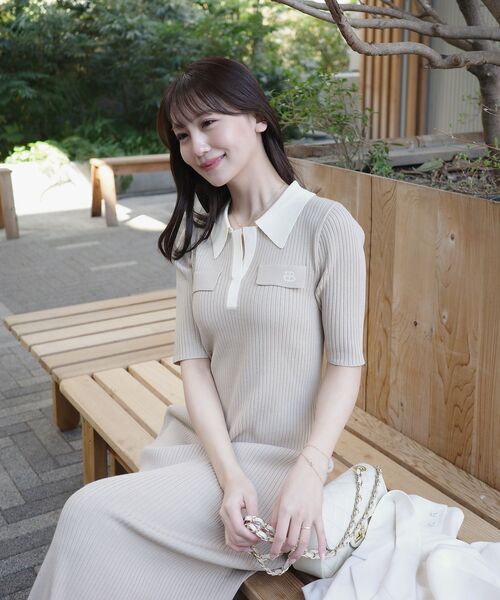 cle blatt(クレブラット)の「シグネチャーポロニットワンピース(ワンピース・レディース・ブラック/ベージュ/ネイビー・SMALL/MEDIUM)」の21枚目の写真