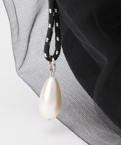 HELOYSE(エロイーズ)の「【HELOYSE/エロイーズ】 candy tulle tote:トートバッグ(トートバッグ・レディース・ブラック/ベージュ・FREE)」の11枚目の写真