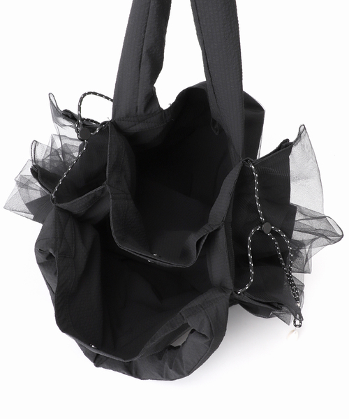 HELOYSE(エロイーズ)の「【HELOYSE/エロイーズ】 candy tulle tote:トートバッグ(トートバッグ・レディース・ブラック/ベージュ・FREE)」の10枚目の写真