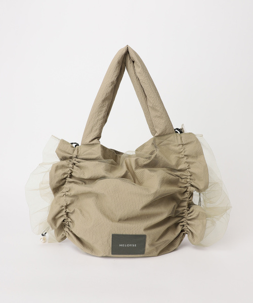 HELOYSE(エロイーズ)の「【HELOYSE/エロイーズ】 candy tulle tote:トートバッグ(トートバッグ・レディース・ブラック/ベージュ・FREE)」の5枚目の写真
