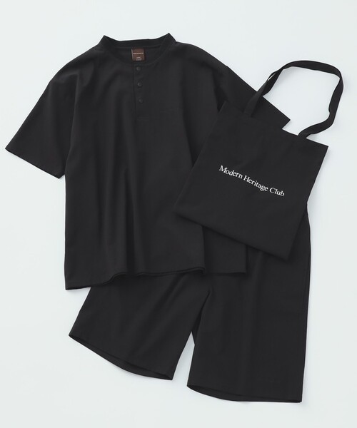 BEAMS HEART(ビームスハート)の「ドライタッチ セットアップ & トートバッグ(吸水速乾)(セットアップ・メンズ・ブラック/チャコールグレー・MEDIUM/LARGE/SMALL)」の18枚目の写真