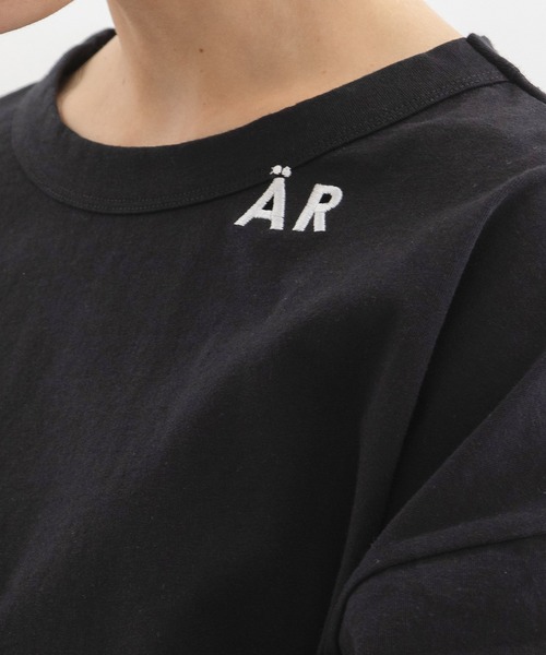 nop de nod(ノップドゥノッド)の「USコットンフリルスリーブTシャツ(Tシャツ/カットソー・レディース・ブラック/ブラウン/オフホワイト・3)」の10枚目の写真