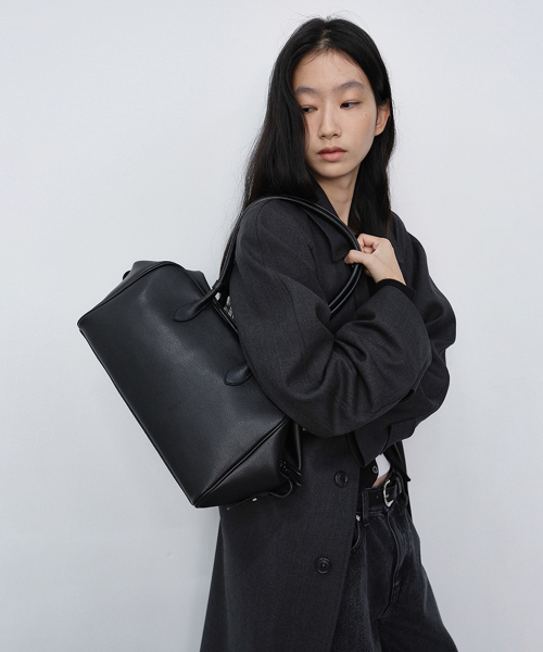SOFT FRAME SHOULDER BAG_UDBA6F209_BLACK（ショルダーバッグ）｜DUNST