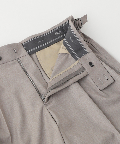 ANOTHER OFFICE(アナザー オフィス)の「【ANOTHER OFFICE/アナザーオフィス】417別注 Santiago Slacks Flexible 30L(スラックス・メンズ・カーキ/チャコールグレー・3/2/1)」の4枚目の写真