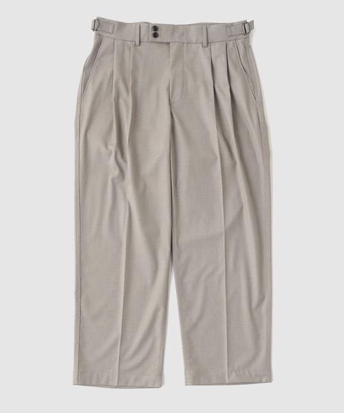 ANOTHER OFFICE(アナザー オフィス)の「【ANOTHER OFFICE/アナザーオフィス】417別注 Santiago Slacks Flexible 30L(スラックス・メンズ・カーキ/チャコールグレー・3/2/1)」の2枚目の写真