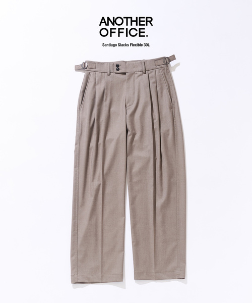 ANOTHER OFFICE(アナザー オフィス)の「【ANOTHER OFFICE/アナザーオフィス】417別注 Santiago Slacks Flexible 30L(スラックス・メンズ・カーキ/チャコールグレー・3/2/1)」の7枚目の写真
