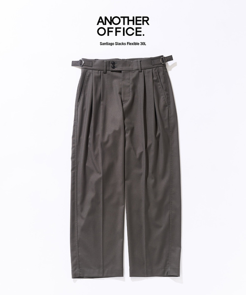 ANOTHER OFFICE(アナザー オフィス)の「【ANOTHER OFFICE/アナザーオフィス】417別注 Santiago Slacks Flexible 30L(スラックス・メンズ・カーキ/チャコールグレー・3/2/1)」の6枚目の写真