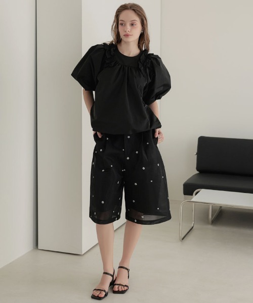 DONOBAN（ドノバン）の「シアーバミューダパンツ（その他パンツ・レディース・ブラック系その他/ブラック・M/L）」の6枚目の写真