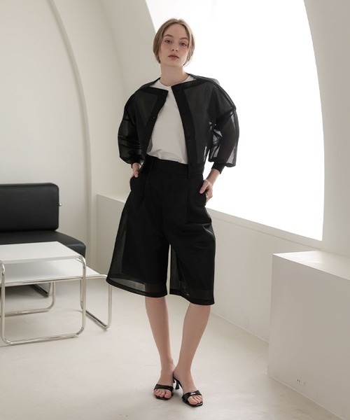 DONOBAN（ドノバン）の「シアーバミューダパンツ（その他パンツ・レディース・ブラック系その他/ブラック・M/L）」の3枚目の写真