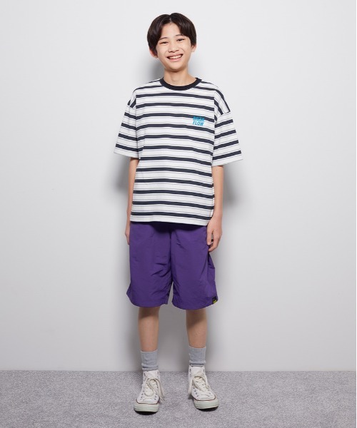 MPS(エムピーエス)の「MPS(エムピーエス)ワッシャーナイロンショートパンツ(その他パンツ・キッズ・パープル/ブラック・110/120/130/140/150/160)」の4枚目の写真