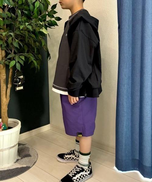 MPS(エムピーエス)の「MPS(エムピーエス)ワッシャーナイロンショートパンツ(その他パンツ・キッズ・パープル/ブラック・110/120/130/140/150/160)」の13枚目の写真