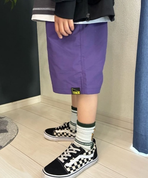 MPS(エムピーエス)の「MPS(エムピーエス)ワッシャーナイロンショートパンツ(その他パンツ・キッズ・パープル/ブラック・110/120/130/140/150/160)」の11枚目の写真