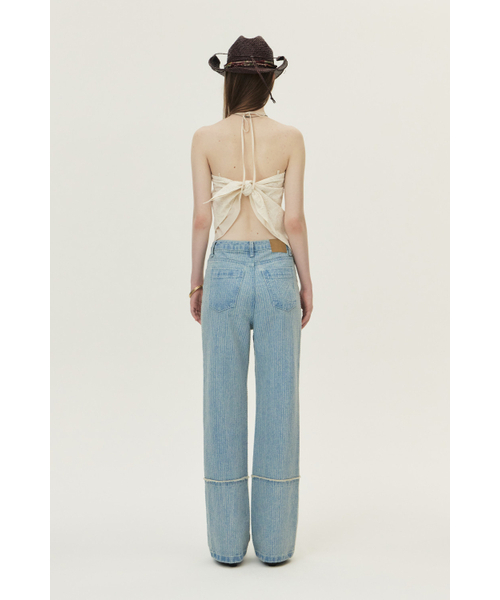 KUME（クメ）の「Paisley Lace Scarf Top, Ecru（Tシャツ/カットソー・レディース・その他・FREE）」の5枚目の写真
