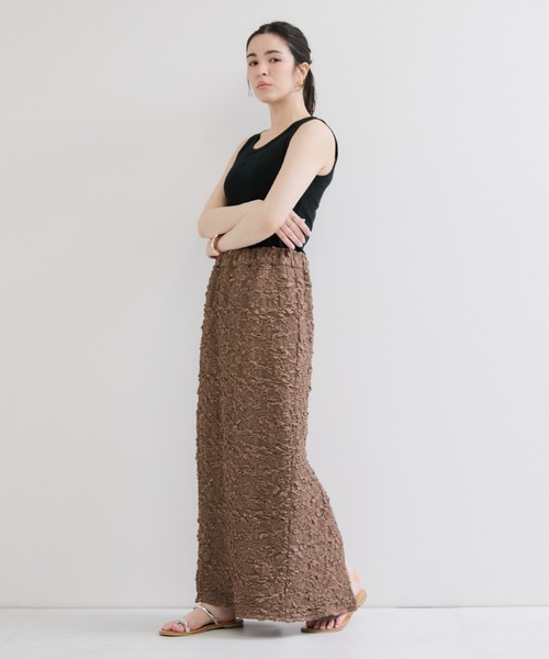 Edith A.Miller(エディスエーミラー)の「【Miller/ミラー】PANEL RIBBED TANKTOP(タンクトップ・レディース・ブラウン系その他2/オレンジ系その他/ブラック/ブルー系その他5/ホワイト・FREE)」の8枚目の写真