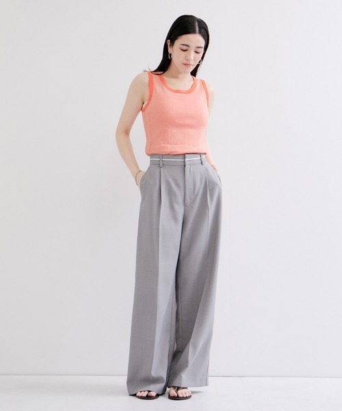 Edith A.Miller(エディスエーミラー)の「【Miller/ミラー】PANEL RIBBED TANKTOP(タンクトップ・レディース・ブラウン系その他2/オレンジ系その他/ブラック/ブルー系その他5/ホワイト・FREE)」の11枚目の写真
