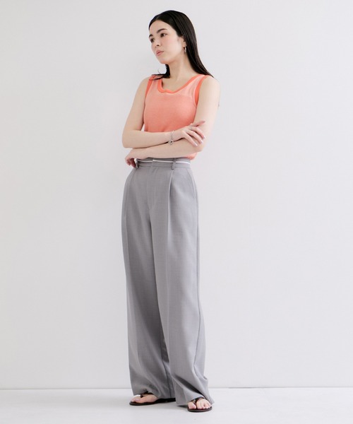 Edith A.Miller(エディスエーミラー)の「【Miller/ミラー】PANEL RIBBED TANKTOP(タンクトップ・レディース・ブラウン系その他2/オレンジ系その他/ブラック/ブルー系その他5/ホワイト・FREE)」の12枚目の写真