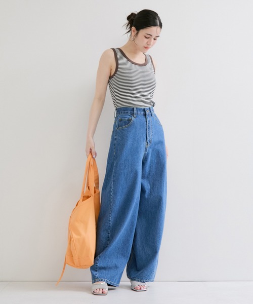 Edith A.Miller(エディスエーミラー)の「【Miller/ミラー】PANEL RIBBED TANKTOP(タンクトップ・レディース・ブラウン系その他2/オレンジ系その他/ブラック/ブルー系その他5/ホワイト・FREE)」の14枚目の写真
