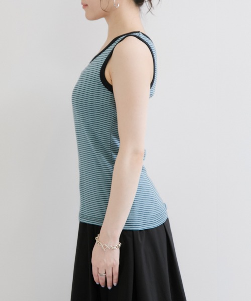 Edith A.Miller(エディスエーミラー)の「【Miller/ミラー】PANEL RIBBED TANKTOP(タンクトップ・レディース・ブラウン系その他2/オレンジ系その他/ブラック/ブルー系その他5/ホワイト・FREE)」の18枚目の写真